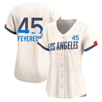 Women's Limited Los Angeles Dodgers J.P. Feyereisen 2024 City Connect Jersey - Cream