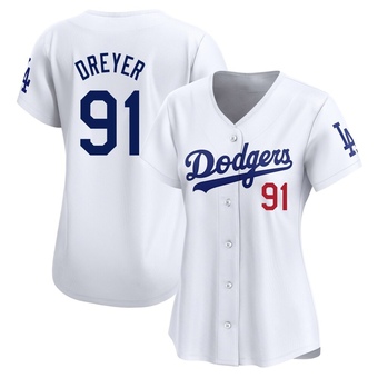 Women's Limited Los Angeles Dodgers Jack Dreyer Home Jersey - White