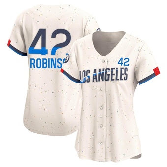 Women's Limited Los Angeles Dodgers Jackie Robinson 2024 City Connect Jersey - Cream