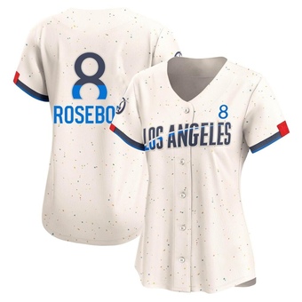 Women's Limited Los Angeles Dodgers John Roseboro 2024 City Connect Jersey - Cream