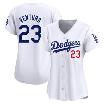 Women's Limited Los Angeles Dodgers Robin Ventura Home Jersey - White