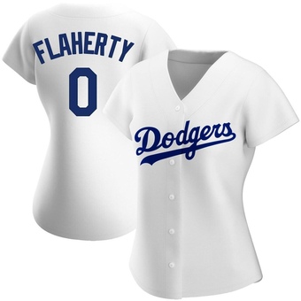 Women's Replica Los Angeles Dodgers Jack Flaherty Home Jersey - White