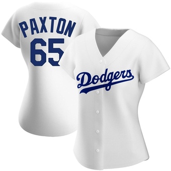 Women's Replica Los Angeles Dodgers James Paxton Home Jersey - White