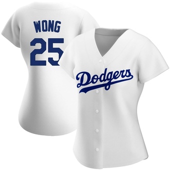 Women's Replica Los Angeles Dodgers Kolten Wong Home Jersey - White