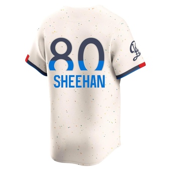 Youth Limited Los Angeles Dodgers Emmet Sheehan 2024 City Connect Jersey - Cream