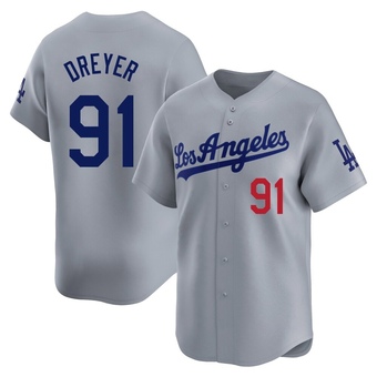 Youth Limited Los Angeles Dodgers Jack Dreyer Away Jersey - Gray