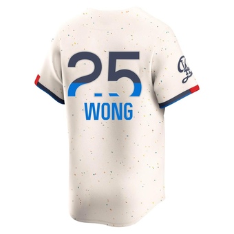 Youth Limited Los Angeles Dodgers Kolten Wong 2024 City Connect Jersey - Cream