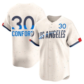 Youth Limited Los Angeles Dodgers Michael Conforto 2024 City Connect Jersey - Cream