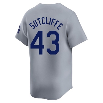 Youth Limited Los Angeles Dodgers Rick Sutcliffe Away Jersey - Gray