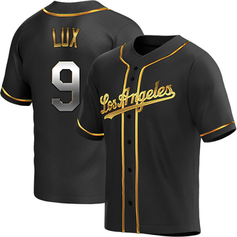 Youth Replica Los Angeles Dodgers Gavin Lux Alternate Jersey - Black Golden