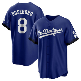 Youth Replica Los Angeles Dodgers John Roseboro 2021 City Connect Jersey - Royal