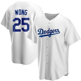 Youth Replica Los Angeles Dodgers Kolten Wong Home Jersey - White